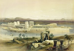 Generelt syn på øen Philae, Nubia, fra Egypten og Nubia, Vol.1